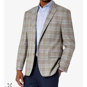 Lauren Ralph Lauren black label ultraflex plaid blazer sportscoat wedding casual